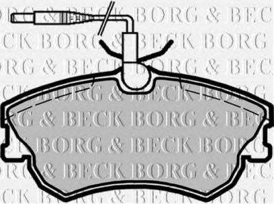 BORG & BECK bbp1675 -  Комплект тормозных колодок, дисковый тормоз